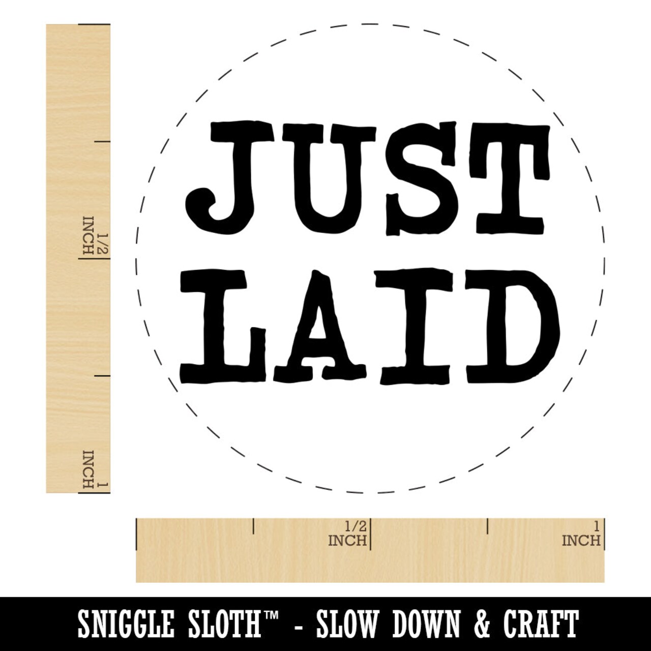Just Laid Egg Self-Inking Rubber Stamp for Stamping Crafting Planners